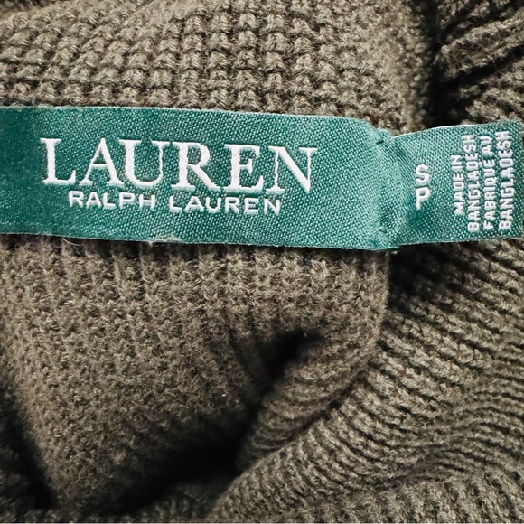 Ralph Lauren Green Cowl Neck Sweater - Picture 5 of 6
